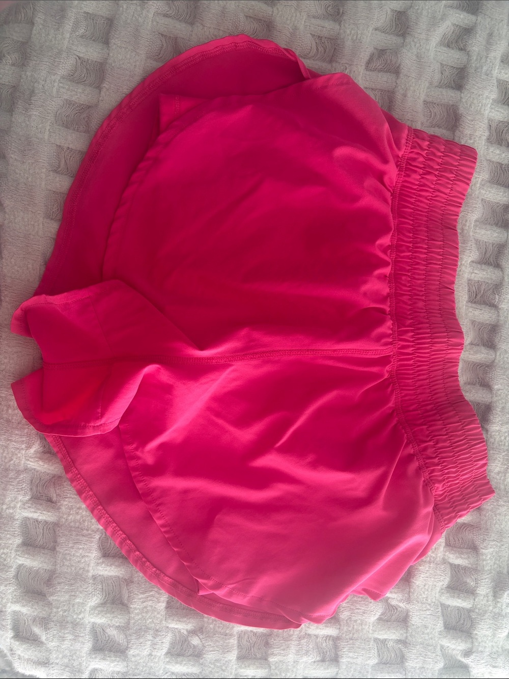 Hot pink flowy athletic shorts